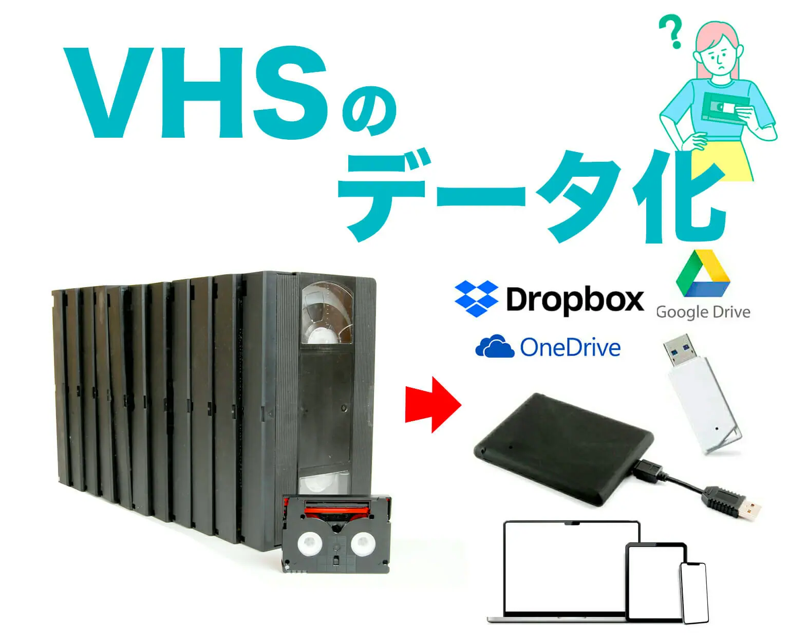 VHSダビング｜DVD・スマホで見れる！カビ取り無料・最短即日でデータ化
