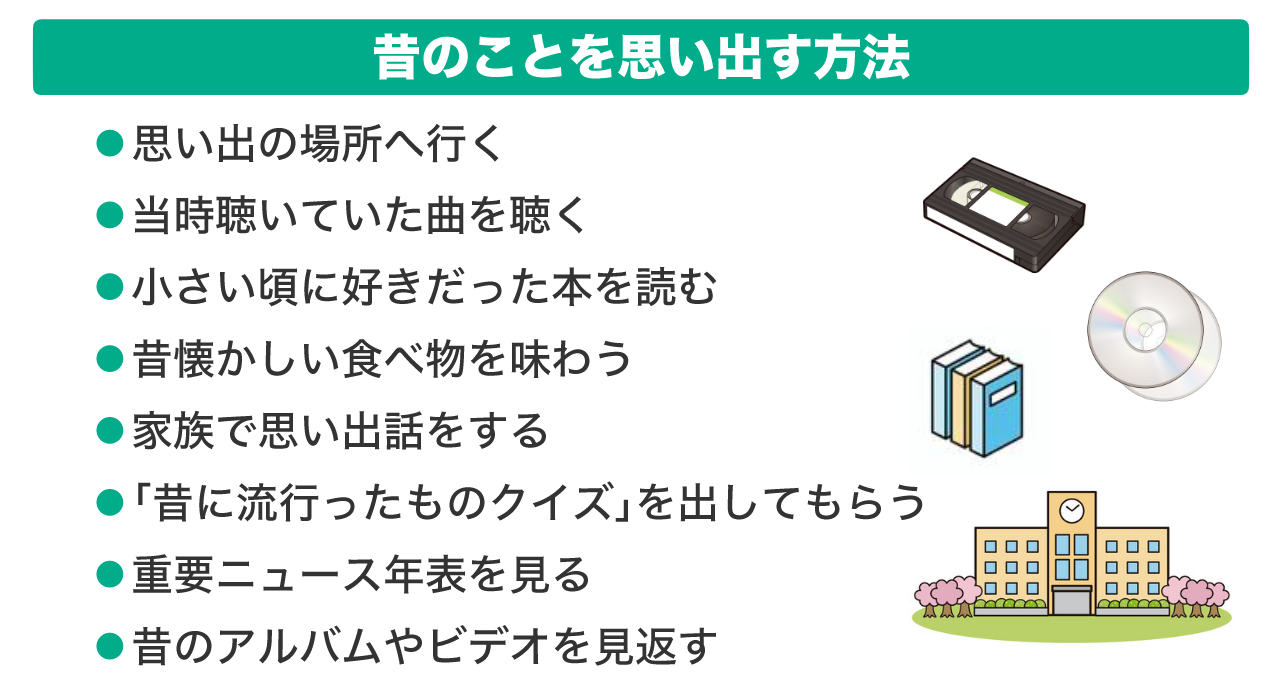 昔のことを思い出す方法
