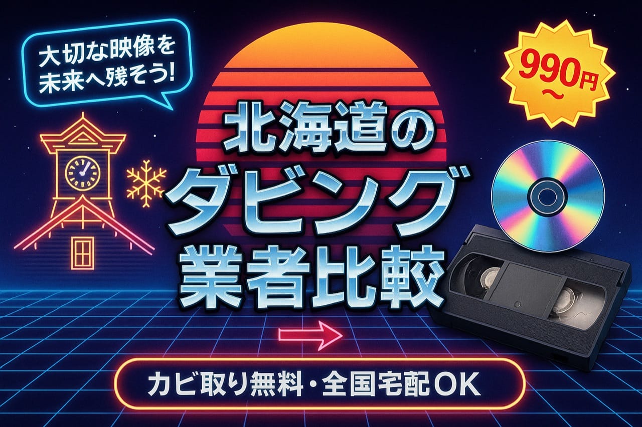北海道のダビングサービス業者厳選13社を比較しました