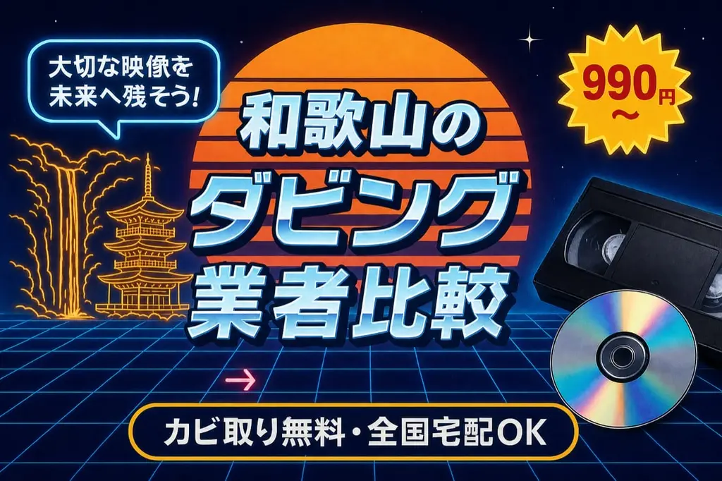 和歌山のダビング業者を徹底比較｜VHS・ビデオのDVD/データ化【2026年】