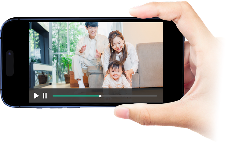 ダビング+PLUS スマホ視聴イメージ